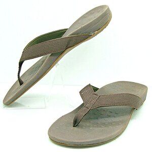 Comforthotics Womens Brown Joan Orthotic Arch Support Thong Sandal Size US 8